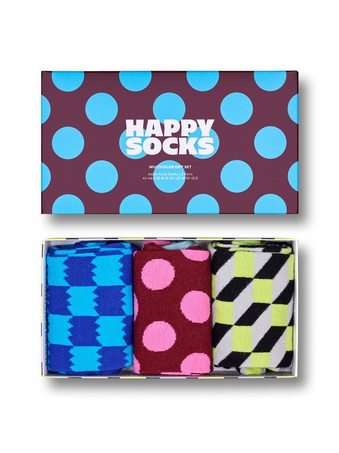 MULTICOLOR Zestaw prezentowy skarpetek 3 pary marynarka wojenna - Skarpetki unisex