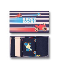 HAPPY SOCKS NAVY Zestaw prezentowy skarpetek 3 pary marynarka wojenna - Skarpetki unisex - 5