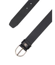 TOMMY HILFIGER ESSENTIAL EFFORTLESS Pasek sk&oacute;rzany wyprodukowany we Włoszech czarny - Paski - 3
