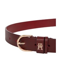 TOMMY HILFIGER ESSENTIAL EFFORTLESS Pasek sk&oacute;rzany wyprodukowany we Włoszech krwisty - Paski - 2