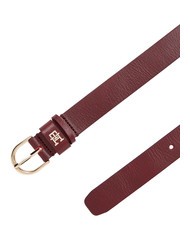 TOMMY HILFIGER ESSENTIAL EFFORTLESS Pasek sk&oacute;rzany wyprodukowany we Włoszech krwisty - Paski - 3