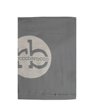 ROCCOBAROCCO RB Szalik z logo na całej powierzchni ciemnoszary - Szaliki - 3