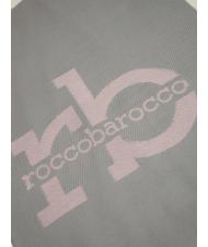 ROCCOBAROCCO RB Szalik z logo na całej powierzchni ciemnoszary - Szaliki - 4