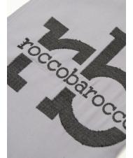 ROCCOBAROCCO RB Szalik z logo na całej powierzchni szary - Szaliki - 4