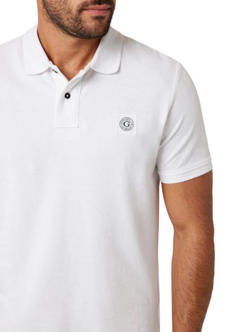 WASHED  Koszulka polo z kr&oacute;tkim rękawem czysto biały - Polo męskie