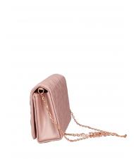 LOVE MOSCHINO QUILTED Kopert&oacute;wka z łańcuszkowym paskiem na ramię proszek - Torby damskie - 4