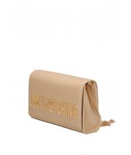LOVE MOSCHINO BOLD LOVE Kopert&oacute;wka z łańcuszkowym paskiem na ramię złoto - Torby damskie - 2