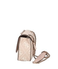 GUESS IZZY 4G Mała torebka na ramię / torba crossbody logo piasku - Torby damskie - 4