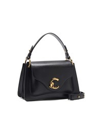 COCCINELLE C-ME CALF COCKER Mała sk&oacute;rzana torba z paskiem na ramię Czarny - Torby damskie - 2