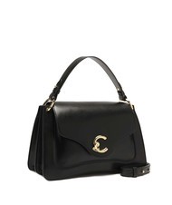 COCCINELLE C-ME CALF COCKER Sk&oacute;rzana akt&oacute;wka z paskiem na ramię Czarny - Torby damskie - 2