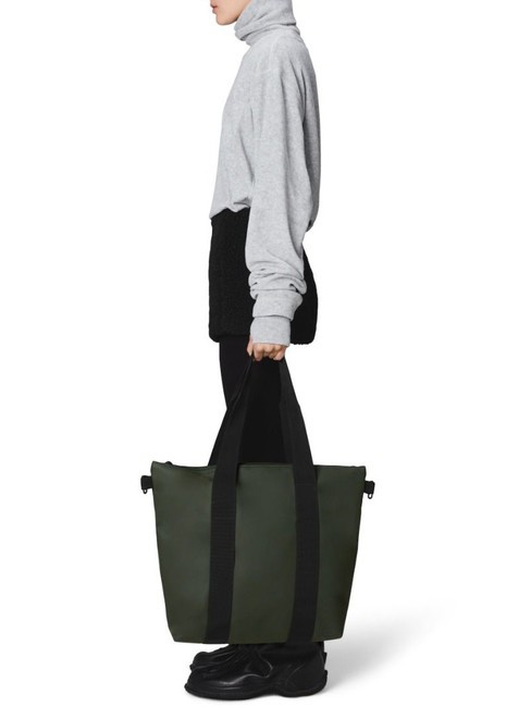 TOTE BAG MINI Torba wodoodporna zielony - Torby damskie