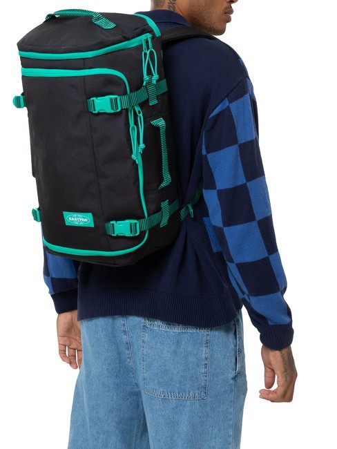 CARRY PACK Torba plecak na laptopa 17" kontrastowy pasek czarny - Plecaki szkolne i rekreacyjne