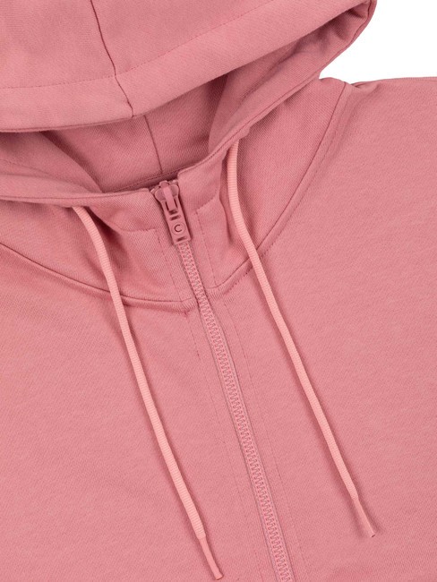 SMART Bluza z kapturem zapinana na suwak kwiat - Bluzy damskie