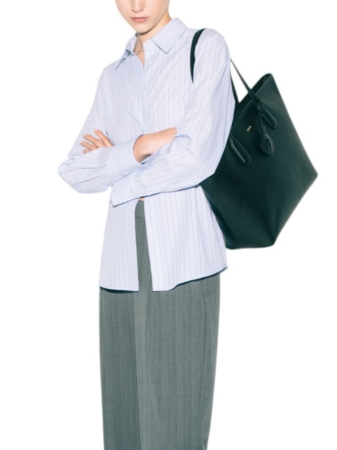 CLASSIC Torba typu shopper ze sk&oacute;ry z nadrukiem Andromedy Czarny - Torby damskie