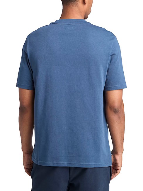 EMBROIDERY TONAL Koszulka bawełniana ciemny denim - Koszulki męskie