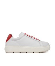 LOVE MOSCHINO BOLD 40 Sk&oacute;rzane trampki biały/czerwony - Buty damskie - 2