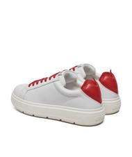 LOVE MOSCHINO BOLD 40 Sk&oacute;rzane trampki biały/czerwony - Buty damskie - 3