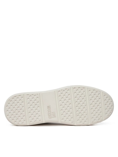 BOLD 40 Sk&oacute;rzane trampki biały/czerwony - Buty damskie