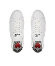LOVE MOSCHINO BOLD 40 Sk&oacute;rzane trampki czarno/biały - Buty damskie - 4