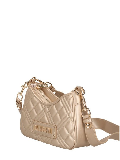 QUILTED LM Torba na ramię złoto - Torby damskie