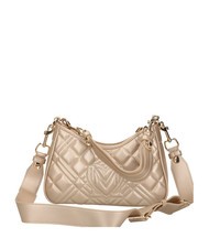 LOVE MOSCHINO QUILTED LM Torba na ramię złoto - Torby damskie - 4