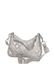 LOVE MOSCHINO QUILTED LM Torba na ramię srebrny - Torby damskie - 4