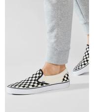 VANS CLASSIC SLIP-ON Trampki wsuwane  czarno-biały - Buty uniseks - 9