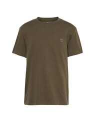 TIMBERLAND SS DUNRIVER CREW Koszulka bawełniana liść zielony-cassel ziemia - Koszulki męskie - 4