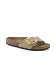 BIRKENSTOCK MADRID BIG BUCKLE Kapcie ze sk&oacute;ry nubukowej zamek z piasku - Buty damskie - 3