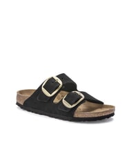 BIRKENSTOCK ARIZONA BIG BUCKLE Sandały ze sk&oacute;ry nubukowej czarny - Buty damskie - 3