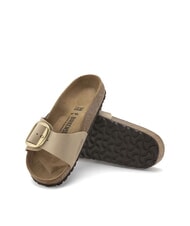 BIRKENSTOCK MADRID BIG BUCKLE Kapcie ze sk&oacute;ry nubukowej zamek z piasku - Buty damskie - 6