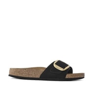 BIRKENSTOCK MADRID BIG BUCKLE Kapcie ze sk&oacute;ry nubukowej - Buty damskie