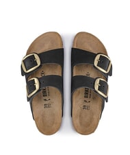 BIRKENSTOCK ARIZONA BIG BUCKLE Sandały ze sk&oacute;ry nubukowej czarny - Buty damskie - 4