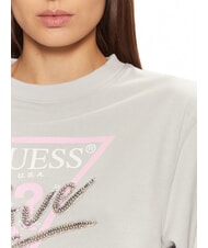 GUESS LOVE TRIANGLE Podkoszulek jedwabisty szary - Bluzy damskie - 3