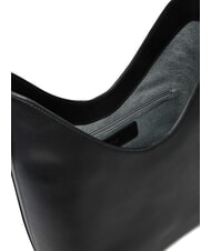 FURLA GOCCIA Sk&oacute;rzana torba na ramię Czarny - Torby damskie - 3