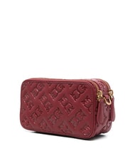 PINKO EMBOSSED LOGO Torba na aparat fotograficzny na ramię Bordeaux Merlot-Antyczne Złoto - Torby damskie - 3