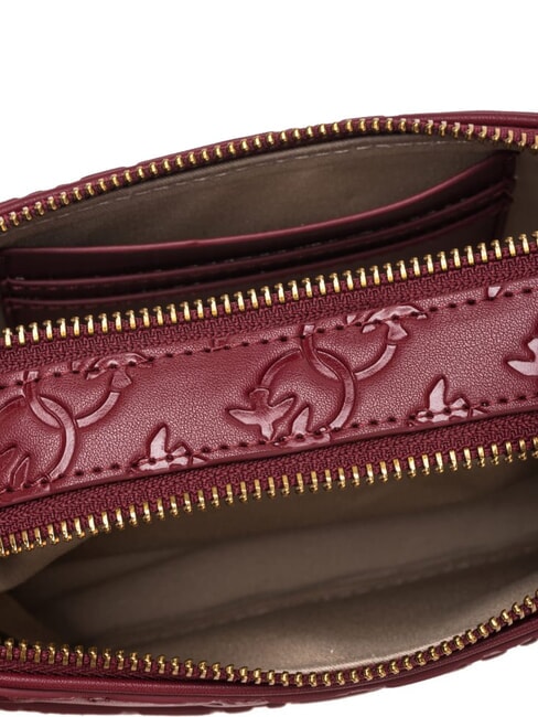EMBOSSED LOGO Torba na aparat fotograficzny na ramię Bordeaux Merlot-Antyczne Złoto - Torby damskie