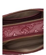 PINKO EMBOSSED LOGO Torba na aparat fotograficzny na ramię Bordeaux Merlot-Antyczne Złoto - Torby damskie - 4