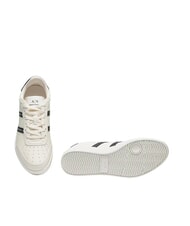 ARMANI EXCHANGE A|X STRIPES Adidasy ecru+czarny - Buty męskie - 7