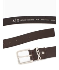 ARMANI EXCHANGE A|X METALLIC LOGO Pasek sk&oacute;rzany, skracany Głowa Maura - Paski - 3