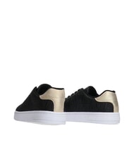ARMANI EXCHANGE AX LOGO EMBOSSED Adidasy czarny+jasne złoto - Buty damskie - 3