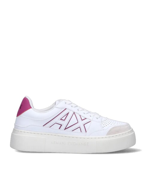 AX LOGO Trampki na platformie op.biały+r&oacute;żowy - Buty damskie