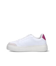 ARMANI EXCHANGE AX LOGO Trampki na platformie op.biały+r&oacute;żowy - Buty damskie - 3
