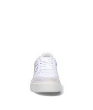 ARMANI EXCHANGE AX LOGO Trampki na platformie op.biały+r&oacute;żowy - Buty damskie - 4