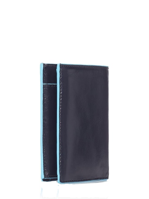 BLUE SQUARE Pionowy portfel sk&oacute;rzany niebieski - Portfele męskie
