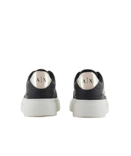 ARMANI EXCHANGE AX LOGO Trampki na platformie czarny+jasne złoto - Buty damskie - 5