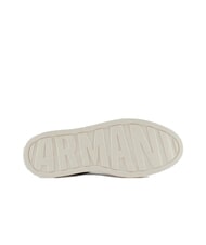 ARMANI EXCHANGE AX LOGO Trampki na platformie czarny+jasne złoto - Buty damskie - 6