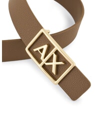 ARMANI EXCHANGE A|X BUCKLE Pasek z dużym logo - Paski