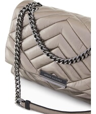 ARMANI EXCHANGE A|X CONVERTIBLE Pikowana torba typu puch brąz armatni - Torby damskie - 3