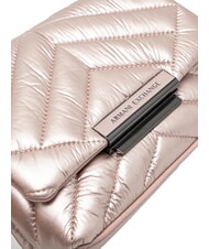 ARMANI EXCHANGE A|X PUFFY Mini torba pikowana r&oacute;żowe złoto - Torby damskie - 3